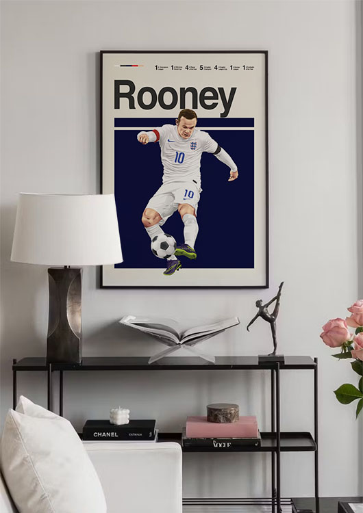 Wayne Rooney wall art