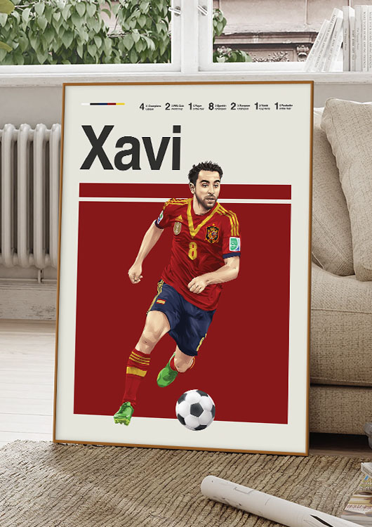 Xavi poster print